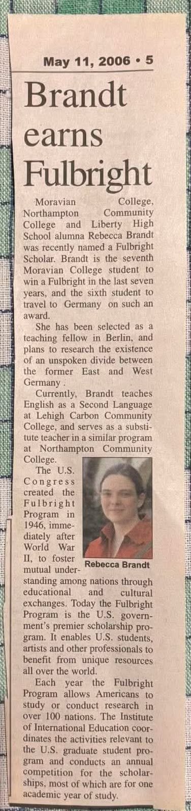 The aritcle my mother sent to me at the end of May 2026. Luckily, she had the originals becuase I have been archived!